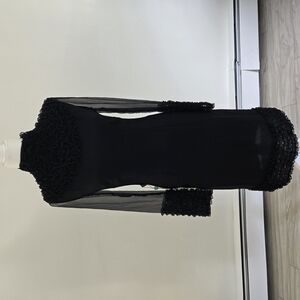 Moschino Elegant Black Ruffle Dress